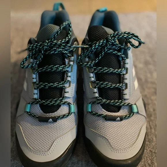 adidas Shoes Adidas Terrex Ax3 Goretex Hiking Shoe Halo Silvercrystal Whiteacid Mint 75 Poshmark